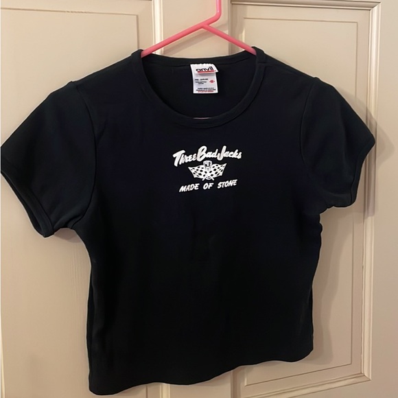 Vintage 2000s Y2K Rockabilly Band Three Bad Jacks Tee T Shirt Top. Size: M - Picture 5 of 5